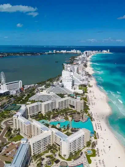 Cancun Hotel Zone beach and resorts — private transfer from Cancun Airport