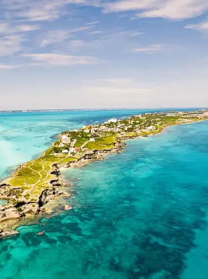 Isla Mujeres ferry and Playa Norte — private transfer from Cancun Airport to the ferry terminal